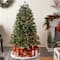 4ft. Pre-Lit Snowed Tipped Clermont Mixed Pine Artificial Christmas Tree, Clear Lights